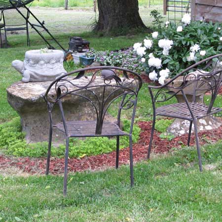 Sit by our stone table